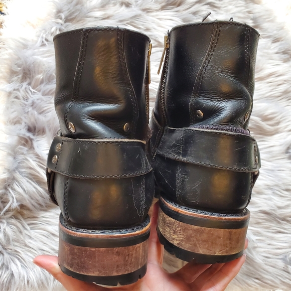 Men’s Harley Davidson Monterey Side Zip Up Boots 95002 - Picture 10 of 17